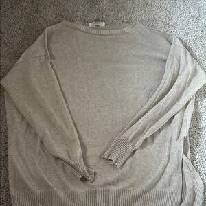 Tan Sparkly see through sweater